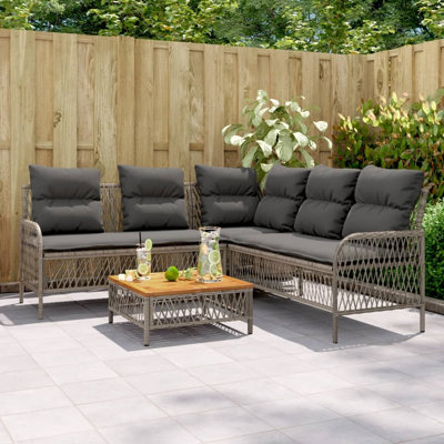 Bay Isle Home? Ensemble de canapé de patio 2 pièces avec coussins en rotin de polyester