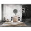Meuble-lavabo 48 po avec lavabo en céramique, 2 armoires de rangement, porte, meuble-lavabo autoportant lustré blanc brillant de 48 po-93295488
