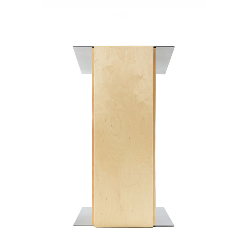 Podium en bois 45 po avec roues, Naturel