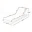Chaise longue réglable en bois d'acacia pour le confort de votre jardin