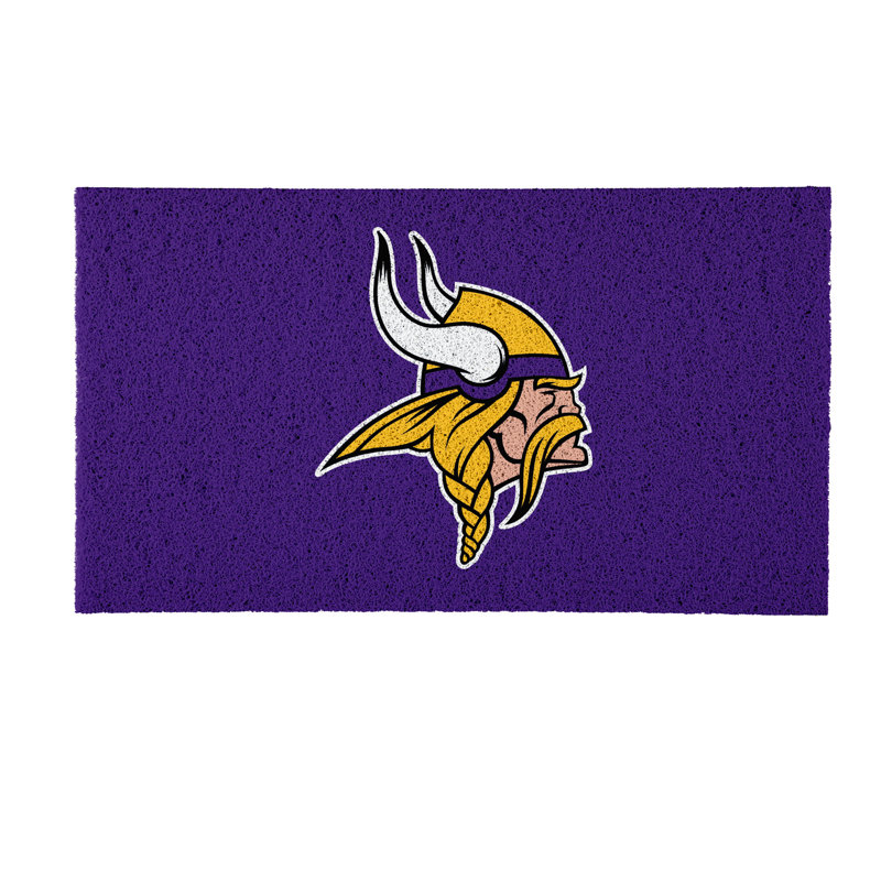 Tapis polychrome en PVC, 16 po x 28 po, Vikings du Minnesota
