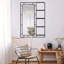Miroir de meuble-lavabo moderne 30 po x 44 po avec tablette multifonctionnelle, grand miroir de salle de bain, miroir de décoration à cadre noir, convient