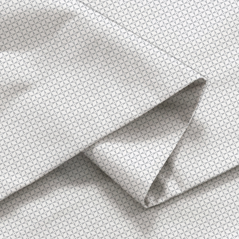 Ensemble de draps légers en mélange de coton brossé infroissable, Ensemble de draps pour lit simple TG + un drap-hou