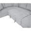Canapé-lit rabattable en tissu moelleux de 122 pouces avec ports USB et canapé-lit modulaire en U surdimensionné rembourré confortable avec chaise de rangement, gris
