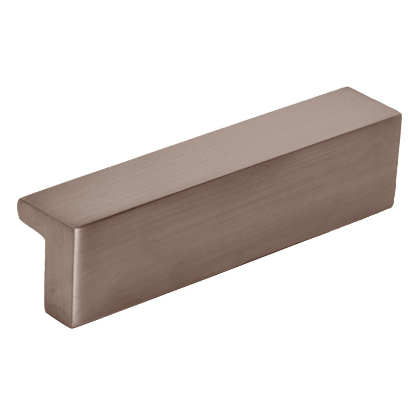 Cabinet Finger Edge Pull, Satin Black, 2.95"