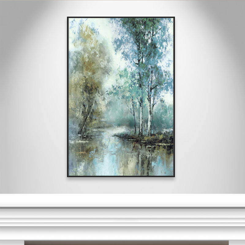«Spring's Grace I Print» par T.C. Chiu, Noir, H 61,5 po x l 41,5 po