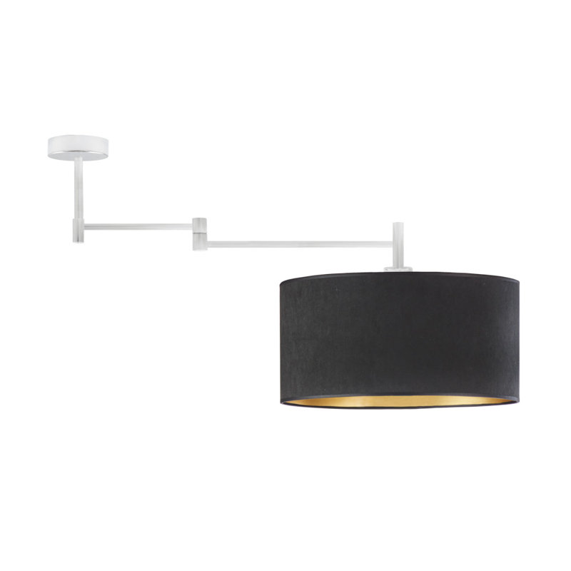 Jacona Swing Arm Sconce, Black