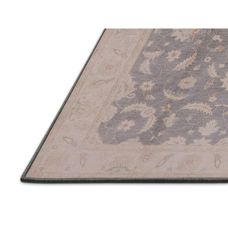 Tapis oriental bleu / beige Nis, Rectangle 6 pi x 9 pi