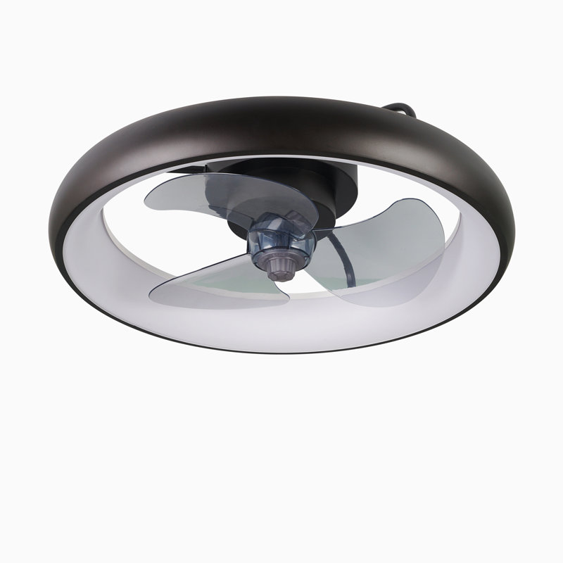Ventilateur de plafond à DEL 20,46 po avec télécommande et ensemble d'éclairage inclus