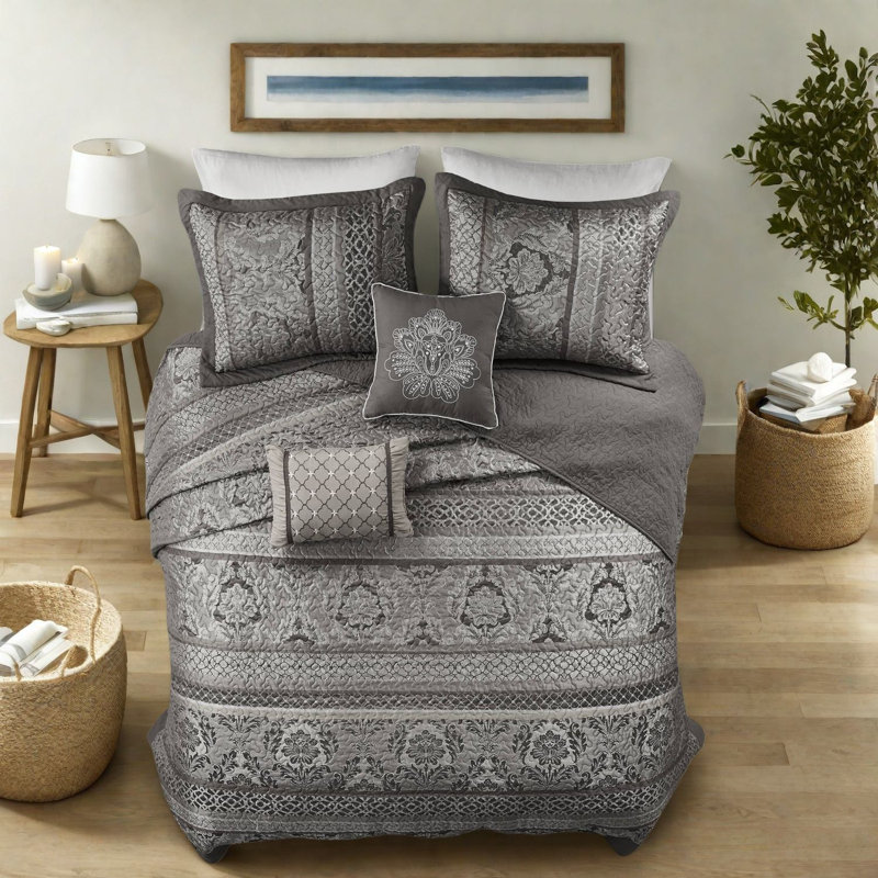 Ensembles de literie pour grand lit réversible, jacquard de polyester confort moderne pour la maison