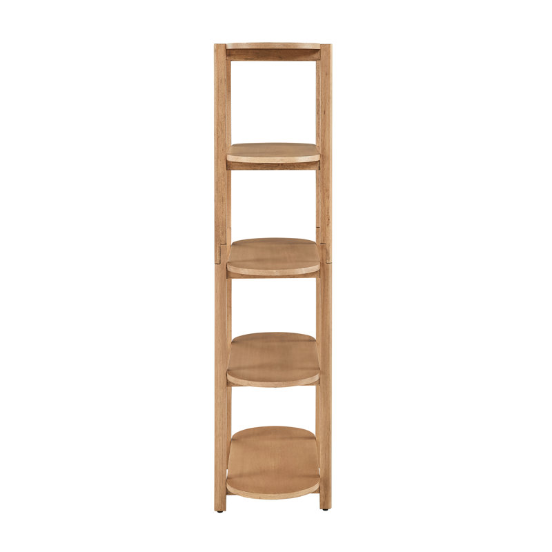 Bibliothèque moderne 60 ", (4 tablettes) H 60 po x l 32 po x P 15 po, Chêne grillé