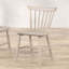 Chaises de salle à manger 2 pièces Mid-Century en chêne blanc avec dossier à broche et siège moulé pour plus de confort et de style-1013132455