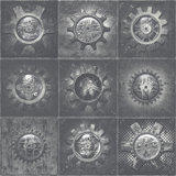 Nostalgie Mechanical Gears 32.8' L x 21" W Smooth Wallpaper Roll