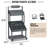 Rolling Vendor Display Stand for Pop Up Shops with Adjustable Dividers for Crafts, Gifts, Snacks and Small Goods