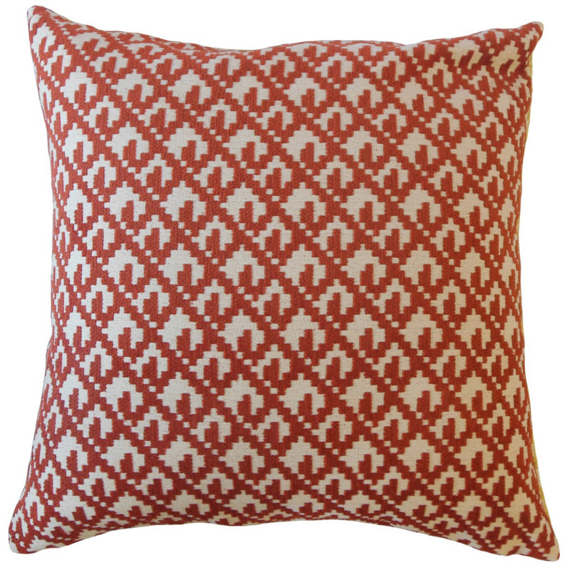 Oreiller Tadewi Crewel, 18 po x 18 po, Argent/Gris, Coussin décoratif