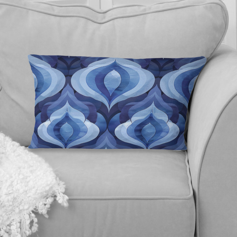 Coussin lombaire moderne bleu Ogee Patten V - bleu