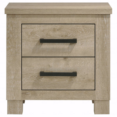 2-Drawer Bedroom Nightstand, Bedside Nightstand Table
