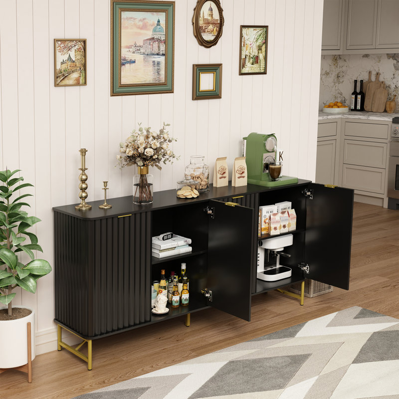 Bannon 62.99" Wide Sideboard, Black