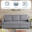 Serta Mia 83.9" King Size Convertible Sleeper Sofa with Reversible Chaise and Pop-Up Bed, Woven Fabric-126283561