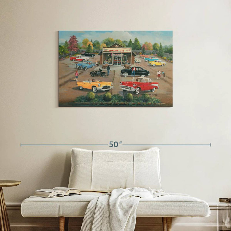 Mehar 50's Drive In, 24" H x 36" W