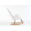 Fauteuil oscillant rembourré en tissu 055-Teddy