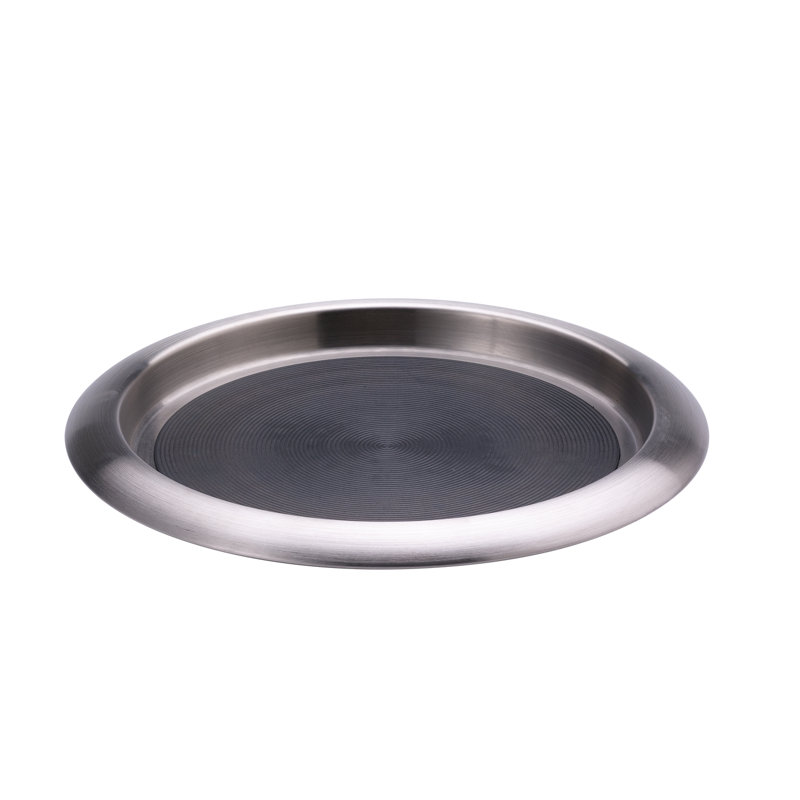 Plateau de service empilable en acier inoxydable, H 1 po x l 11 po x L 11 po