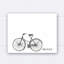 « bicycle sketch », impression sur toile tendue