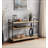 Bookshelf W/3 Shelves In Oak & Sandy Black Finish,Console Table,Sofa Table