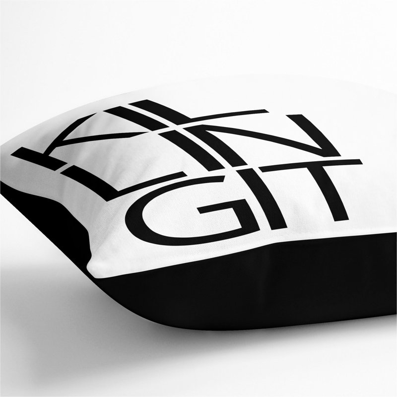 Killing It Scatter Cushion, 40cm H x 40cm W x 15cm D, Black