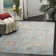 Beausejour Viscose Oriental Rug in Blue/Multi