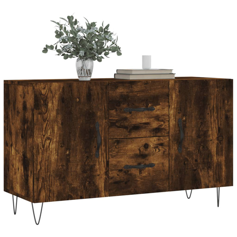 Marbut Sideboard 100x36x60 cm Engineered Wood, Smoked Oak
