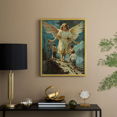 Religious Series CDXLI, reproduction d'art encadrée - bois massif
