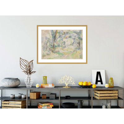 «Forest Path» par Paul Cézanne, impression giclée sur cadre