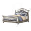 Lit rembourré de style traditionnel en bois argenté-114228913
