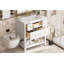 Ensemble de meuble-lavabo simple 29,56 po avec plateau en résine Tavious-2075410233