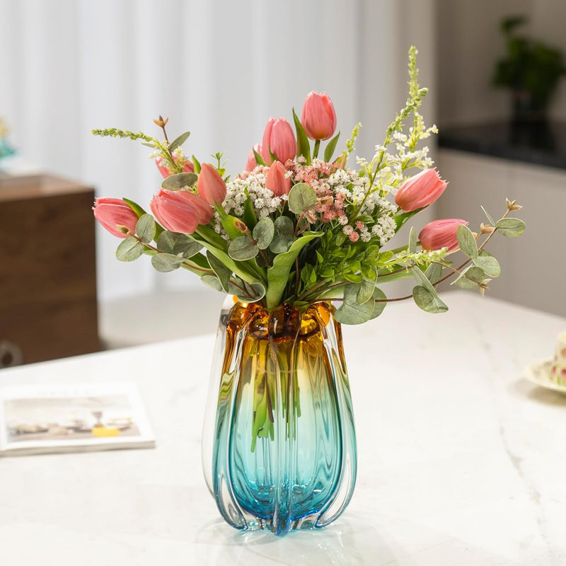 Hand-Blown Glass Vase