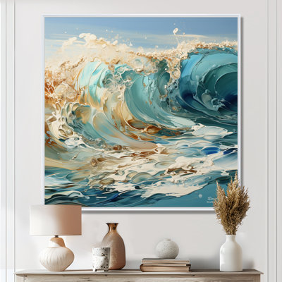 Ocean Charm Liquid Wave Art II - Ocean Wall Art