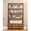 Bibliothèque moderne en bois de pin avec rangement pour tiroir-311302693
