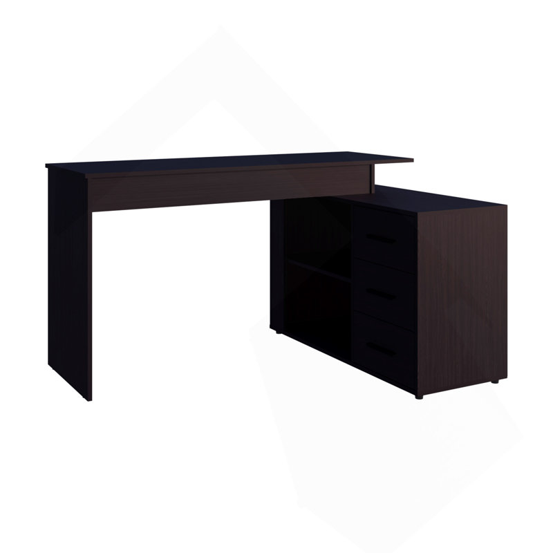 Bureau en L Upton, studio, chambre à coucher, bibliothèque, table d'étude, bureau