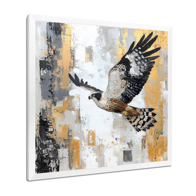Hawk Soaring Over The Mountains II - Hawk Wall Art Print