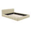 Grand lit plateforme tapissier avec tissu épais et lit au sol avec structure solide-1943047887
