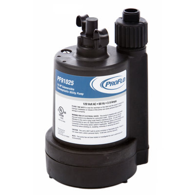 Pompe utilitaire submersible 1/5 HP Thermoplastic