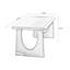 Bureau rectangulaire en bois massif noir-1429657121