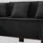 Corduroy Upholstered U-Shaped Sectional Sofa With LED Light Strip & Six Pillows-1576395581