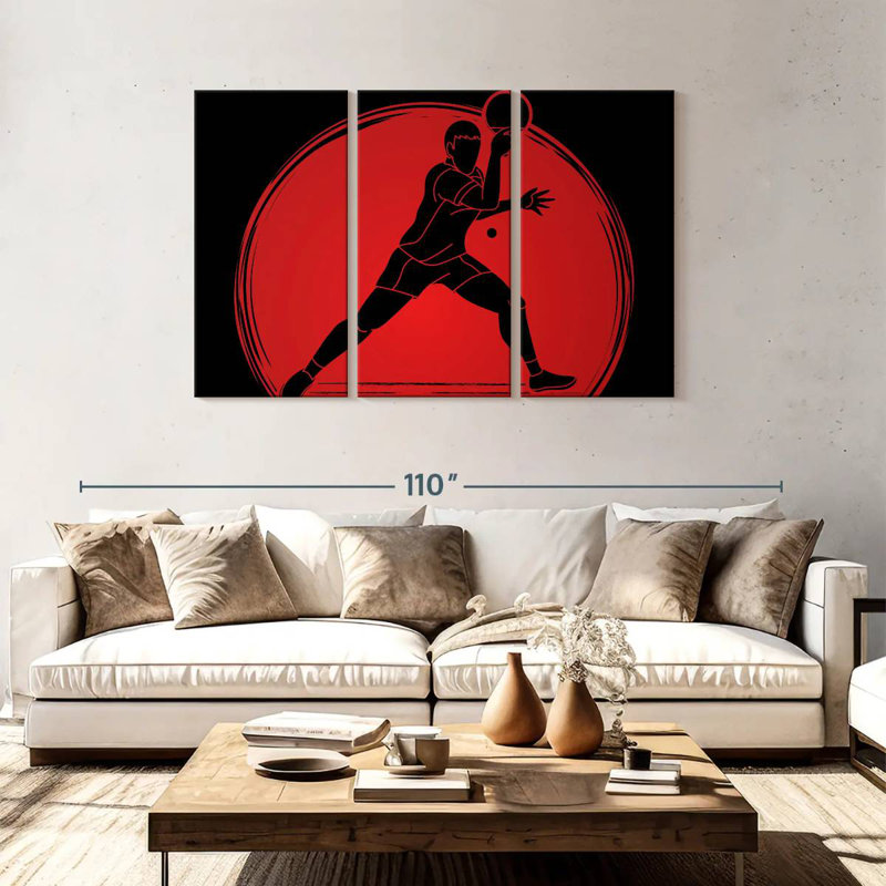 Service de tennis de table, H 48 po x l 74 po