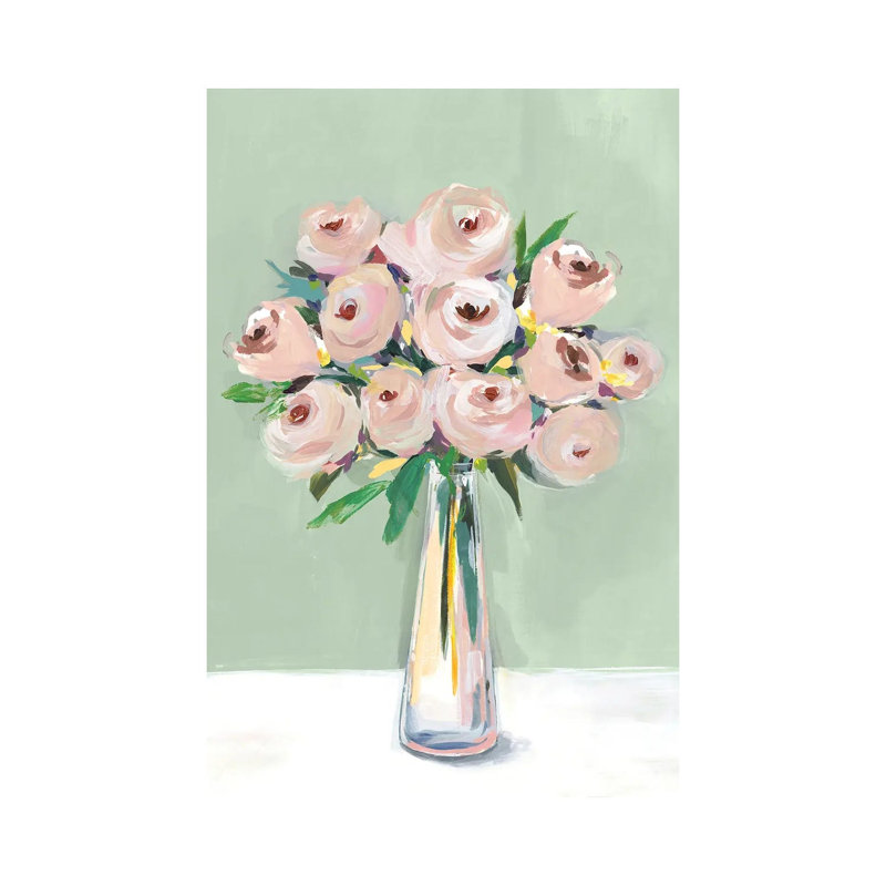 Hello Spring II by Isabelle Z - Painting on Canvas, 20.32 cm H x 30.48 cm W, Wrapped Canvas