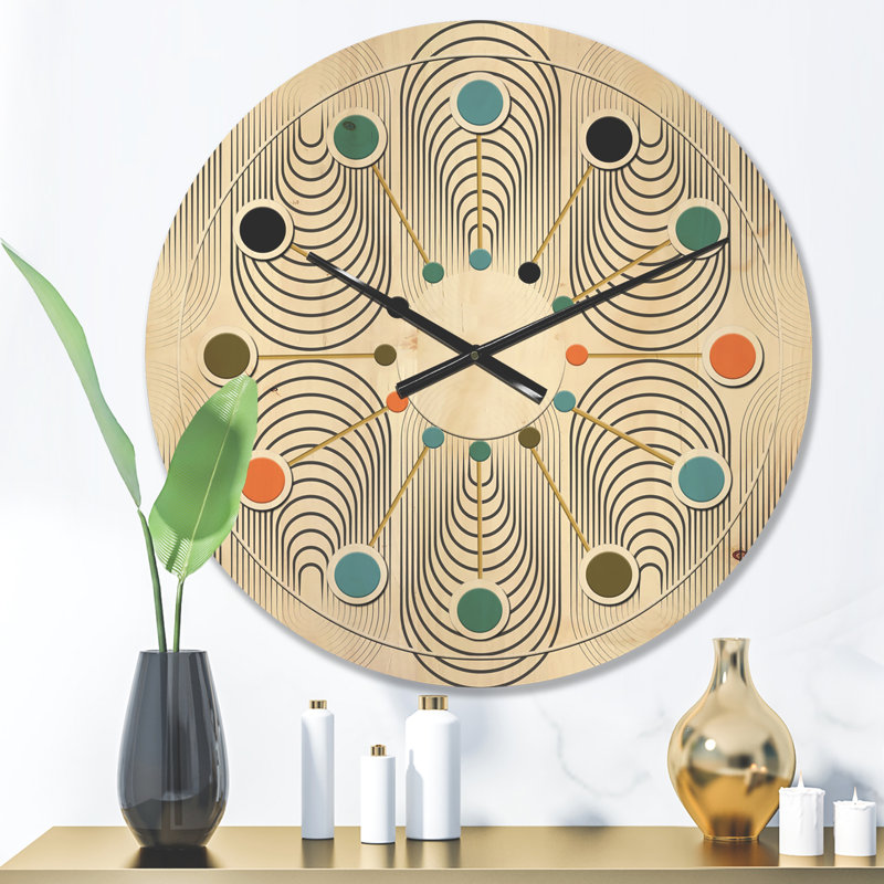 Solid Wood Wall Clock, Medium