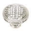 EDGAR BEREBI ASTORIA KNOB IN BURNISHED SILVER PLATE