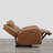 Genuine Leather Zero Wall Power Recliner with Adjustable Headrest-1613804861