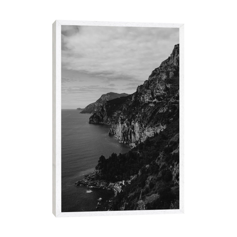 Amalfi Coast II by Bethany Young - Print on Canvas, 66.04cm H x 45.72cm W x 3.81cm D, White Framed